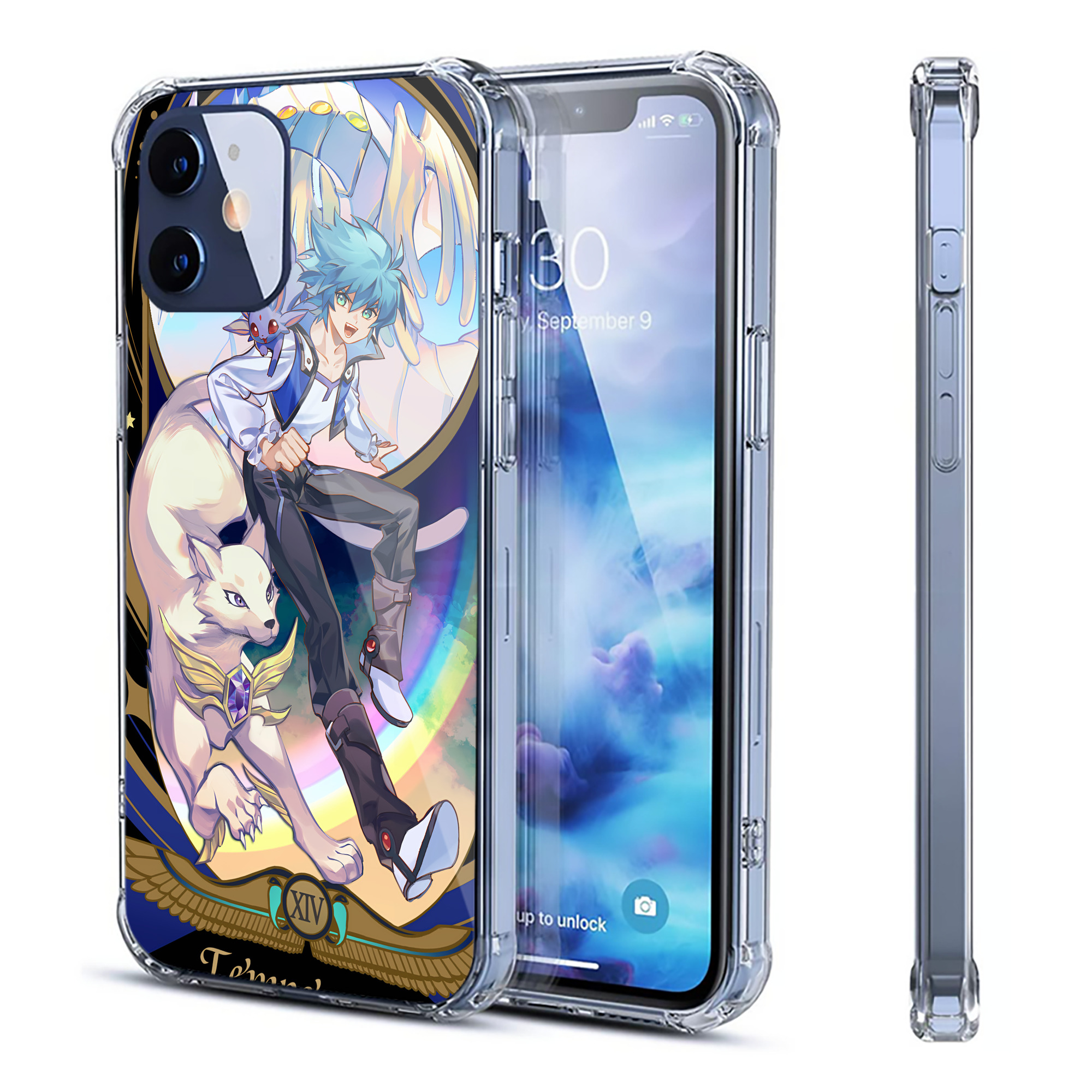 （画像用） 遊☆戯☆王 Yu-Gi-Oh! 【iPhone 12シリーズ対応】透明スマホケース（クリアソフトケース）